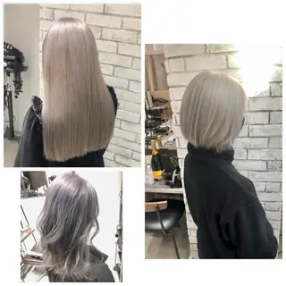 セミロング 🌈外国風ハイライト こうたろうのヘアスタイル