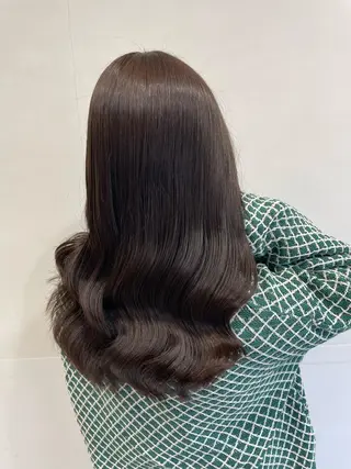 セミロング カラー ヘアアレンジ キッズ マツエク・マツパ 髪質改善カラー🦋 田村のヘアスタイル