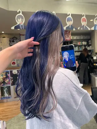 ロング 🍭ハイトーン/ デザインカラー🦄のヘアスタイル