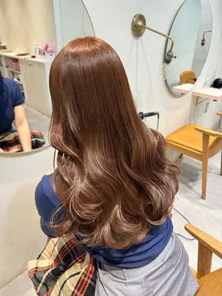 ロング カラー roka所属・ayaka♡ 柔らかカラーのヘアスタイル