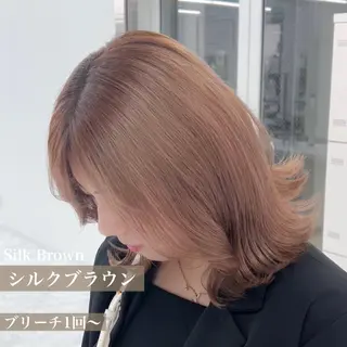 ミディアム カラー ヘアアレンジ 【公式】DISCO銀 座🪩トレンド🪽のヘアスタイル