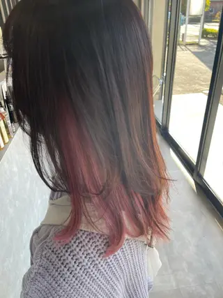 セミロング カラー mood tatemachiのヘアスタイル