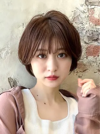 ショート カラー 💍新宿ショート 💍岩田莉奈のヘアスタイル