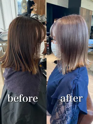 ミディアム 【1日2名様限定】 AFLOAT白川雄副のヘアスタイル