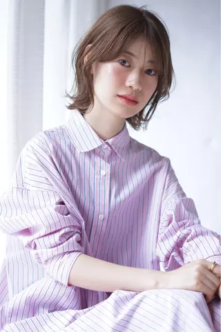 ミディアム カラー ボブ/大人ヘア k-two濱田のヘアスタイル