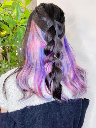 セミロング カラー ヘアアレンジ Re:ta KANZOのヘアスタイル