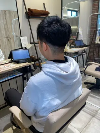 ショート メンズ 長津 健一郎のヘアスタイル