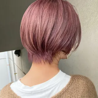 ショート カラー ブリーチカラー🌈 石垣翔太のヘアスタイル