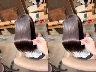 セミロング 美髪縮毛矯正/ 髪質改善/愛敬響のヘアスタイル