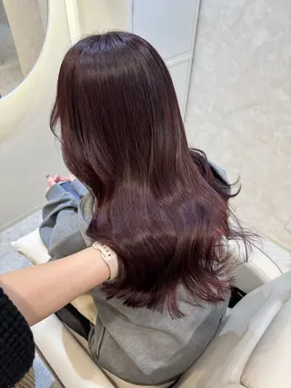 セミロング カラー Sill所属・片岡 由依のヘアスタイル