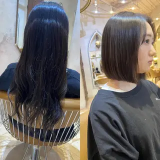 ミディアム カラー MIKU /ボブ/外ハネボブのヘアスタイル