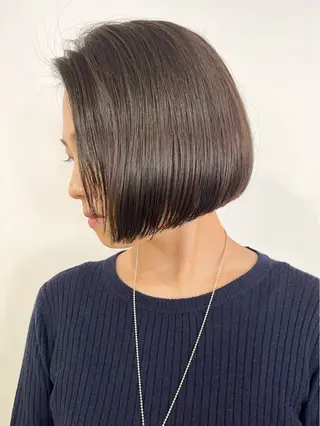 ショート ボブ×縮毛矯正 ryotaのヘアスタイル