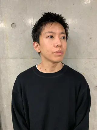 ショート ボブパーマコテ巻き風 パーマNo1深江秀平のヘアスタイル