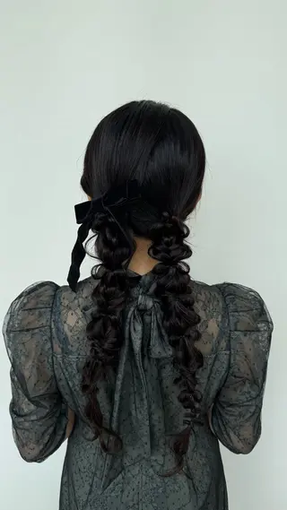 ロング ヘアアレンジ カラー/ヘアセット Nanami💗のヘアスタイル