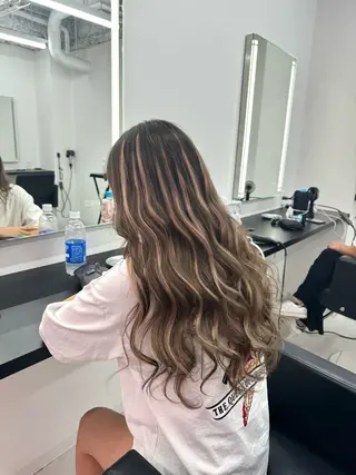 ロング カラー EGO所属・ブリーチカラー💖 rukaのヘアスタイル