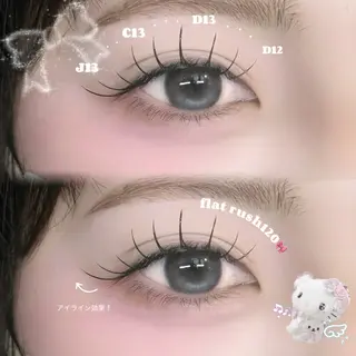 マツエク・マツパ FaB 千葉店所属・🩶LEDエクステ& 上下パーマRAN🪽のマツエク・マツパデザイン