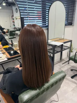 セミロング オリーブ🫒レイヤー /平尾/りの‎🤍のヘアスタイル