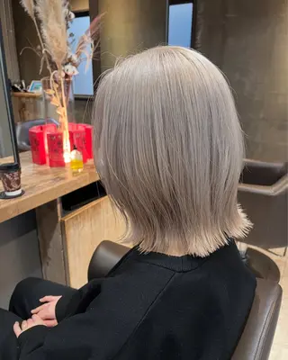 ミディアム カラー ハイトーン カラー/久保田彰のヘアスタイル