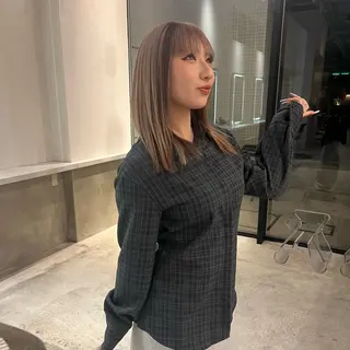 セミロング 名古屋/落ちる黒 黒染め落としのヘアスタイル