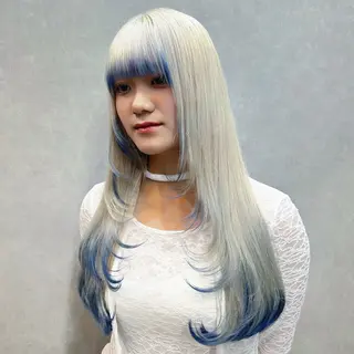 ロング カラー miharu‪‪/ ハイトーン/複雑履歴のヘアスタイル