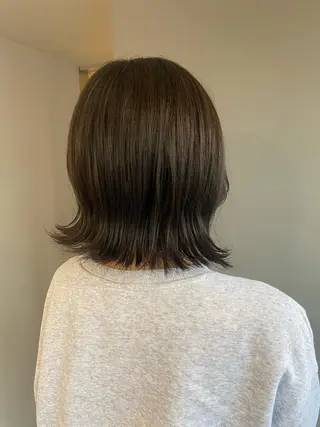 ミディアム カラー ヘアアレンジ ボブ /ニュアンス/ satomi🧸💖のヘアスタイル