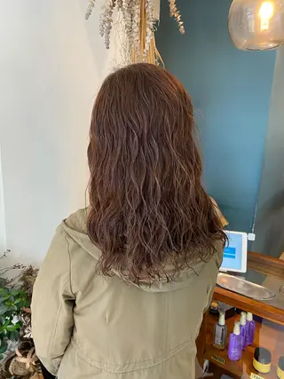 セミロング カラー パーマ ブリーチ縮毛矯正/ デサキ ショウヘイのヘアスタイル