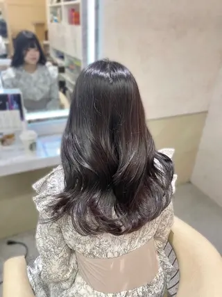 セミロング haruna🤍 中韓mix✨のヘアスタイル