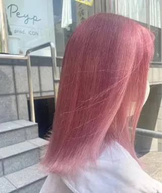 セミロング カラー まいか🤎髪質改善 ミルクティーボブ🎀のヘアスタイル