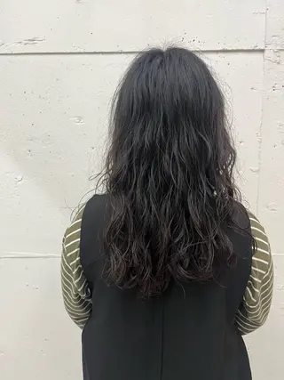 ロング パーマ hair make grace所属・綺音/ブリーチ /似合わせカットのヘアスタイル