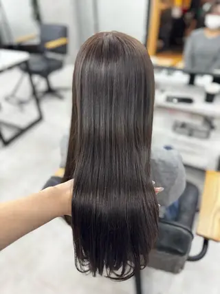 ロング カラー 赤み無し柔らかカラー 【梅田】madokaのヘアスタイル