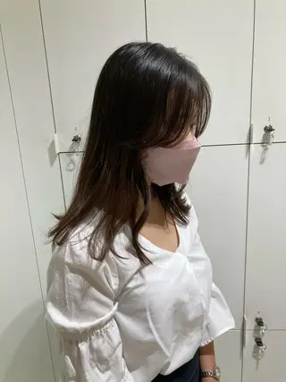 セミロング 透明感カラー🫧 nanohaのヘアスタイル