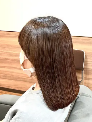 ミディアム カラー Annon プライベートサロンのヘアスタイル