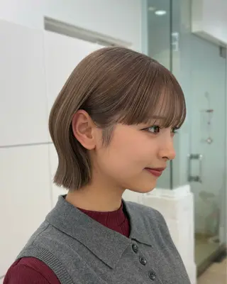 ショート カラー lufeli所属・🫧あやね/カットモ デル/仙台美容室🫧のヘアスタイル
