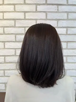 ミディアム ツヤ髪カラー💎 佐藤あきのヘアスタイル