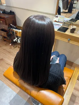 ロング カラー Little LuLu梅田店所属・Fukumoto /縮毛矯正、艶髪特化のヘアスタイル