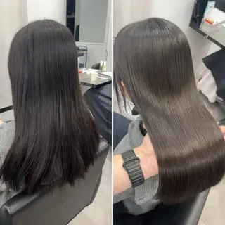 ロング 髪質改善/縮毛矯正 梅田茶屋町/西尾祐作のヘアスタイル