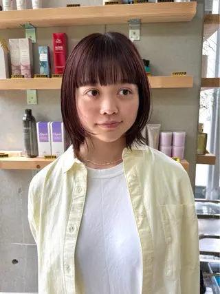 ミディアム U-fuショート 伊藤拓海のヘアスタイル