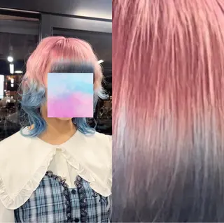 ミディアム カラー 難波・デザイン・ ハイトーン☆Rei☆のヘアスタイル