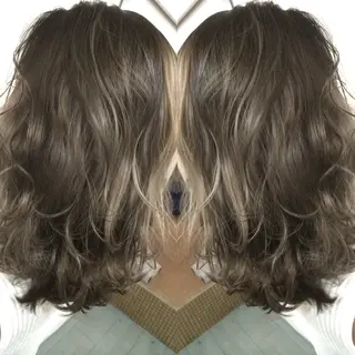 ミディアム カラー 井上 一平のヘアスタイル