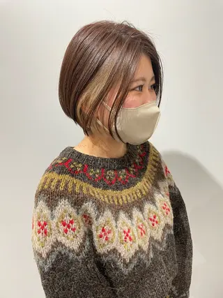 ショート ハイトーン/ボブ /Riimooaのヘアスタイル