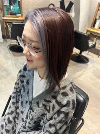 ミディアム 新宿/髪質改善 艶カラー👶Renaのヘアスタイル