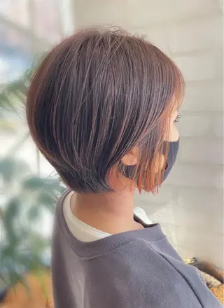 ショート カラー ケアブリーチ /髪質 改善/古橋圭史郎のヘアスタイル