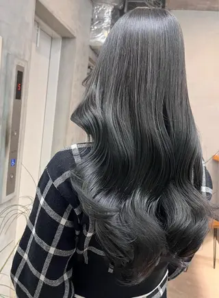 ロング マンツーマン／韓国 ヘア‎Amiのヘアスタイル