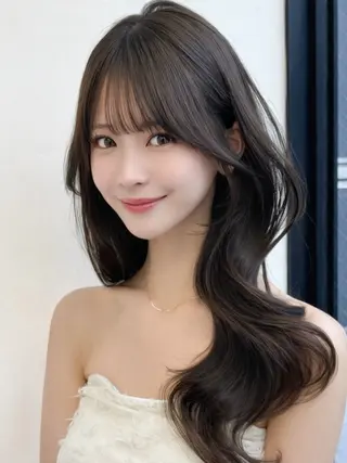 セミロング 映える顔まわり/前髪 特化 💗 ユキマのヘアスタイル