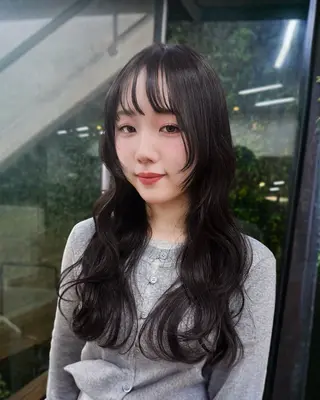 ロング カラー Pocket仙台 💚モエリのヘアスタイル