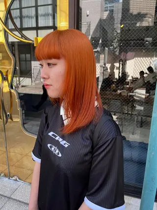 セミロング カラー ヘアアレンジ 🫧艶髪矯正 髪質改善🫧 大介のヘアスタイル