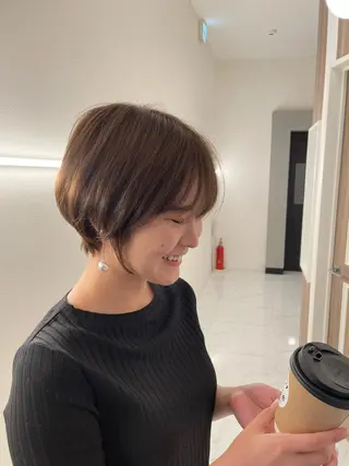 ショート カラー 似合わせスタイル 岡田勇哉のヘアスタイル