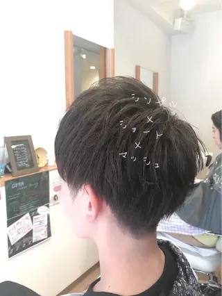 ショート メンズ アザマ　ヤスカツ _rosso 川口のヘアスタイル