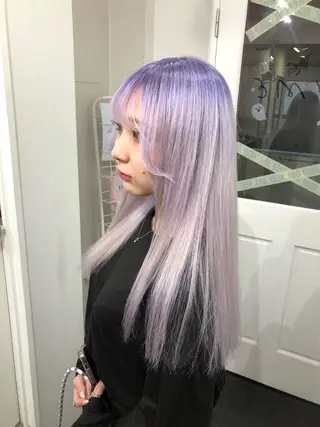 ロング カラー 🥣ミコト/ウルフ ハイトーン特化🥣のヘアスタイル