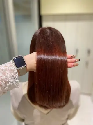 セミロング カラー 髪質改善✨/ 透明カラー🫧れいなのヘアスタイル